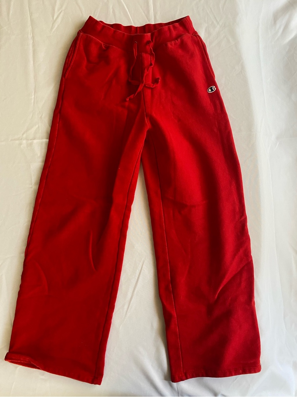 Champion Women’s High Waisted Red Fleece Sweatpants
